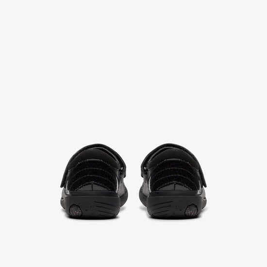 Relda Spark Kinder Schwarz Leder Schuhe - Image 5