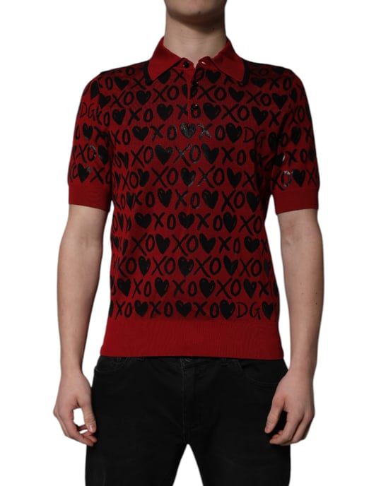 Kurzarm Polo-Shirt Xoxo-Muster - Image 2