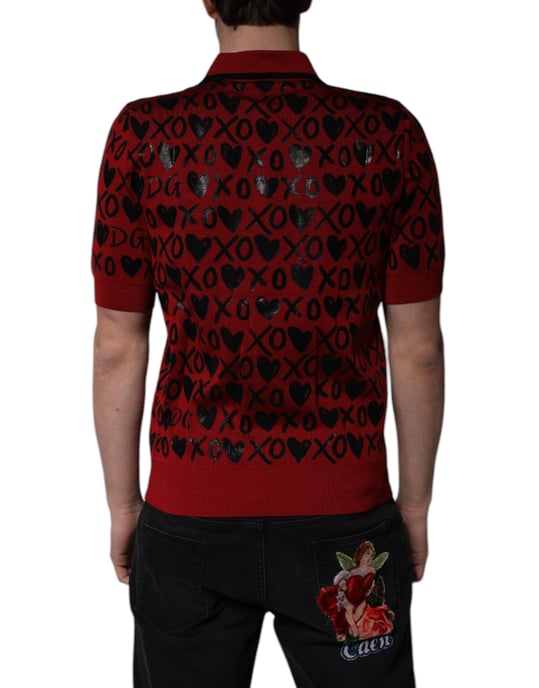 Kurzarm Polo-Shirt Xoxo-Muster - Image 4