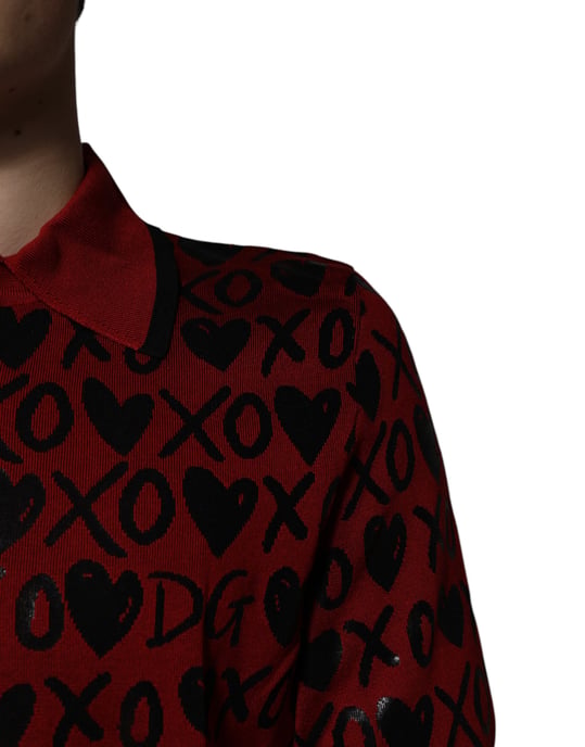 Kurzarm Polo-Shirt Xoxo-Muster - Image 5