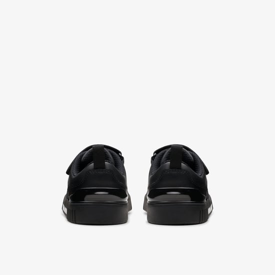 Oslo Sky Kinder Schwarz Leder Schuhe - Image 5