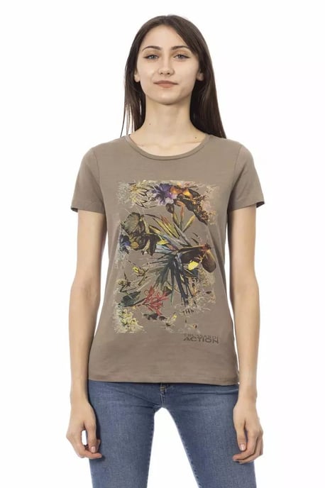 Blumenmuster T-Shirt - Image 1