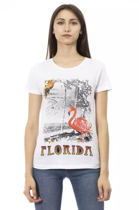 Florida-Flamingo-Grafik-T-Shirt - Image 1