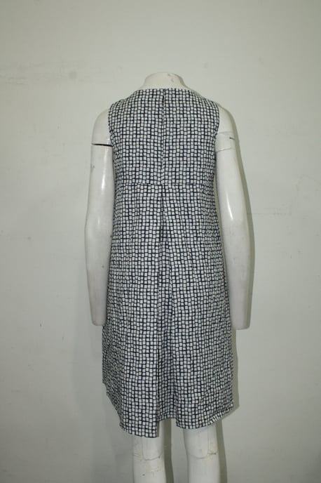 Blaues Entwurf Lässiges Shift-Kleid - Image 3