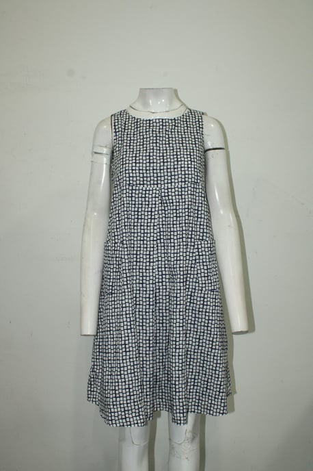 Blaues Entwurf Lässiges Shift-Kleid - Image 4
