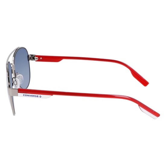 Aviator-Sonnenbrille mit Metallrahmen und roten Akzenten - Image 3