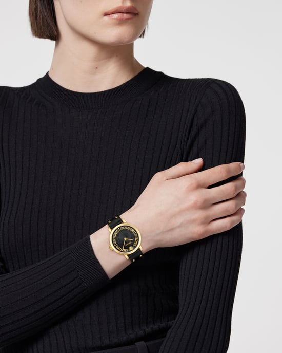 Versace Greca Fortuna Schwarz Damen Armbanduhr VE0A00225 - Image 3