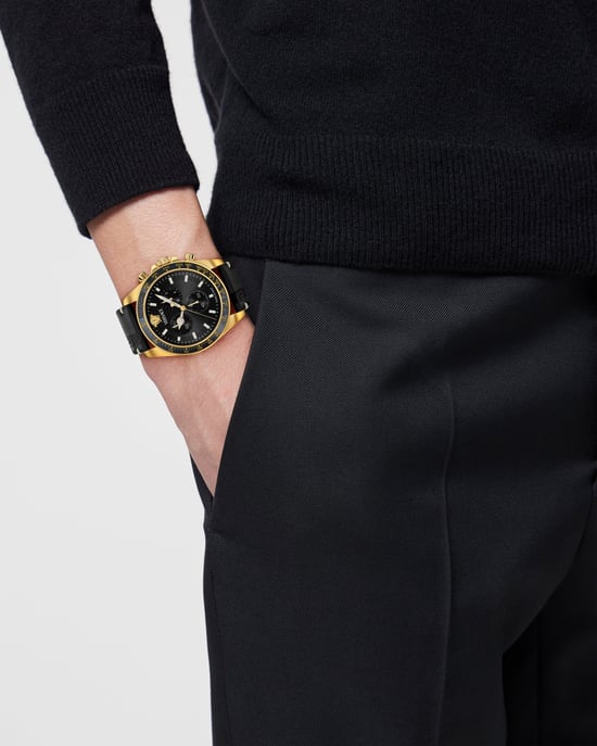 Versace Greca Chr Wave Schwarz Herren Armbanduhr VE0H00225 - Image 2