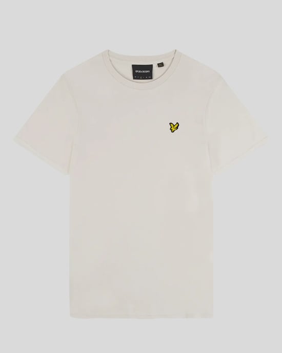 Lyle & Scott Baumwoll-T-Shirt mit Rundhalsausschnitt – Sand - Image 5