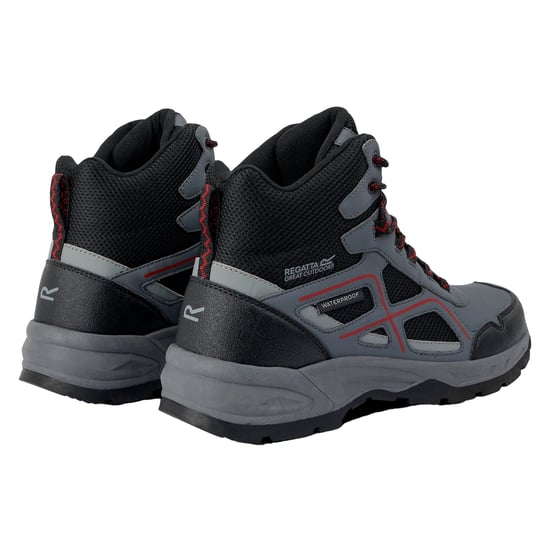 Regatta - Herren Wanderstiefel "Vendeavour" (Granitgrau/Tomatenrot) - Image 2