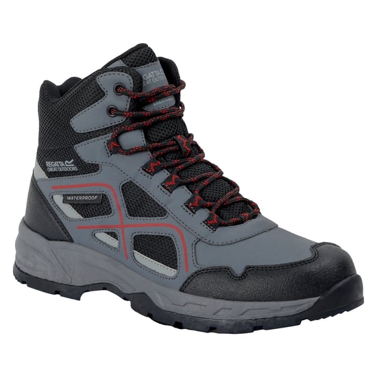 Regatta - Herren Wanderstiefel "Vendeavour" (Granitgrau/Tomatenrot) - Image 4