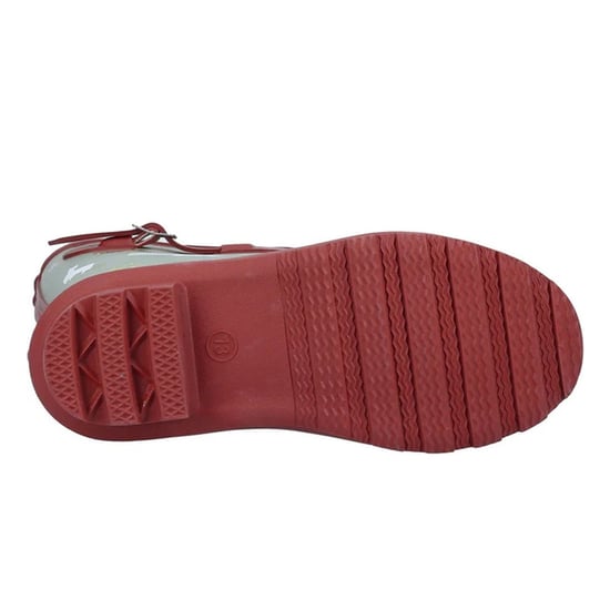 Cotswold - Kinder Gummistiefel, Hof (Khakigrün/Rot) - Image 4