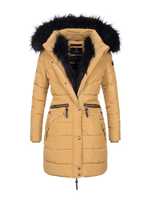 Navahoo Damen Winterjacke Paula – Extra Warm, Wasserabweisend & Mit Abnehmbarem Kunstfellkragen - Image 1