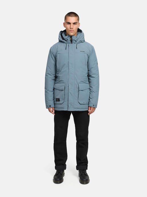 Stone Harbour Herren Parka Wadiim mit Kapuze & Zwei-Wege-Reißverschluss - Image 6