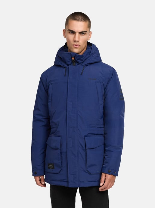 Stone Harbour Herren Parka Wadiim mit Kapuze & Zwei-Wege-Reißverschluss - Image 6