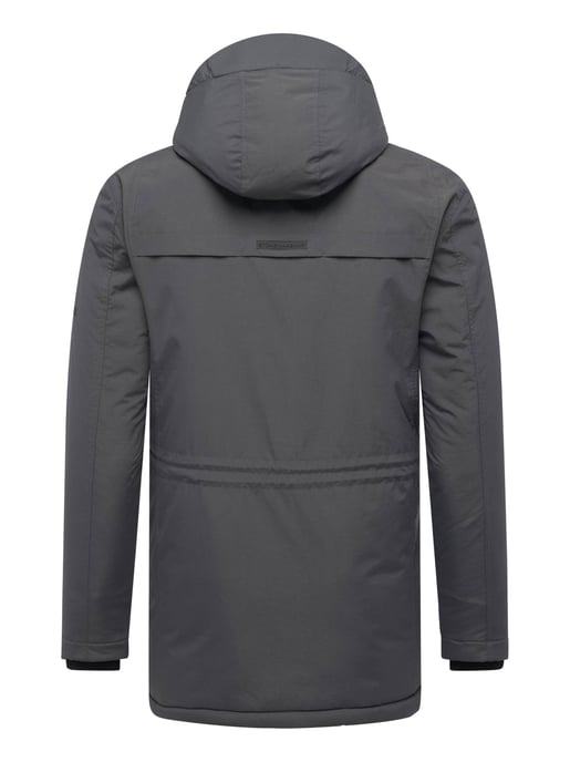Stone Harbour Herren Parka Wadiim mit Kapuze & Zwei-Wege-Reißverschluss - Image 4