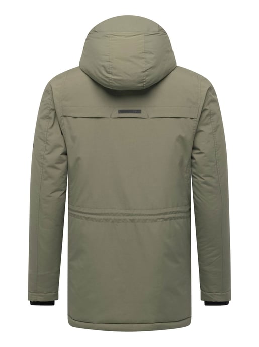 Stone Harbour Herren Parka Wadiim mit Kapuze & Zwei-Wege-Reißverschluss - Image 4