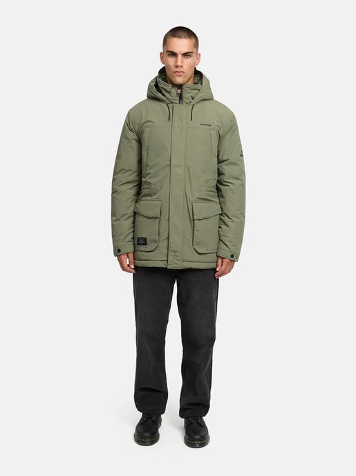 Stone Harbour Herren Parka Wadiim mit Kapuze & Zwei-Wege-Reißverschluss - Image 6