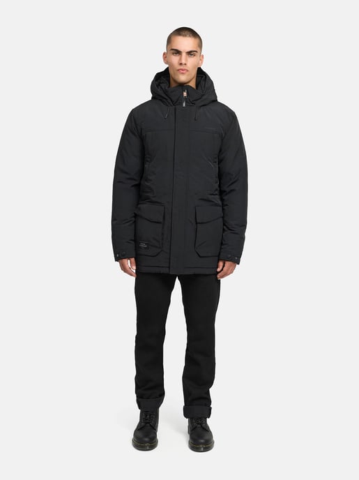 Stone Harbour Herren Parka Wadiim mit Kapuze & Zwei-Wege-Reißverschluss - Image 6