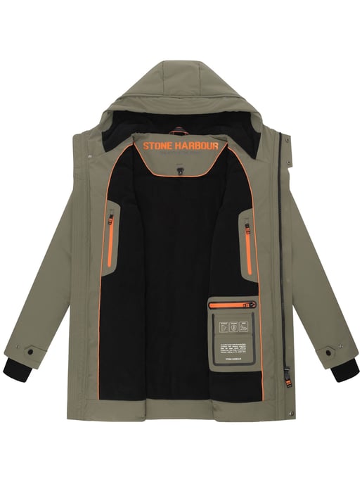Stone Harbour Herren Winterparka Kitraan mit Magnetverschluss & Fleecefutter - Image 5