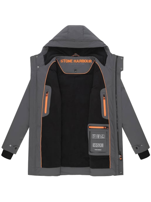Stone Harbour Herren Winterparka Kitraan mit Magnetverschluss & Fleecefutter - Image 5