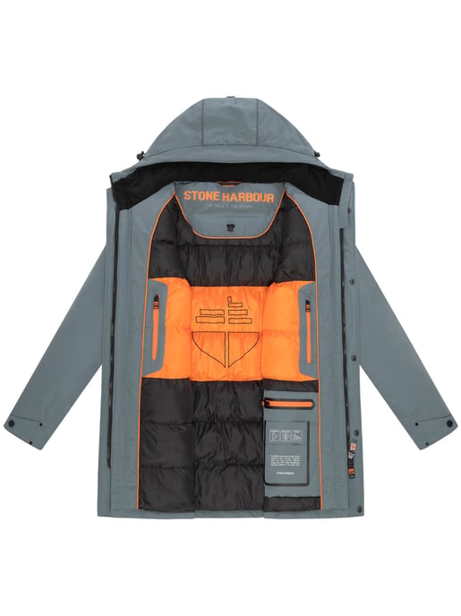 Stone Harbour Herren Winterjacke Phinoo mit Fleece-Taschen & 2-Wege-Reißverschluss - Image 5