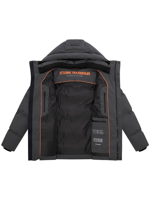 Stone Harbour Herren Winterjacke Taviaan mit Fleecekapuze & winddichtem Design - Image 5