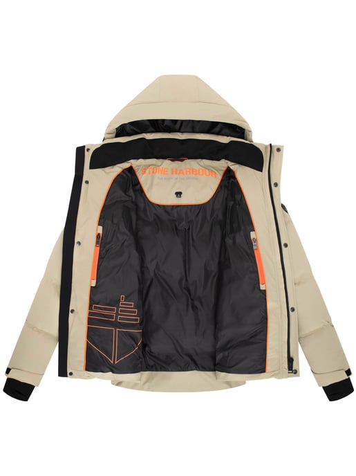 Stone Harbour Herren Winterjacke Livianoo mit abnehmbarer Kapuze & Fleece-Taschen - Image 5