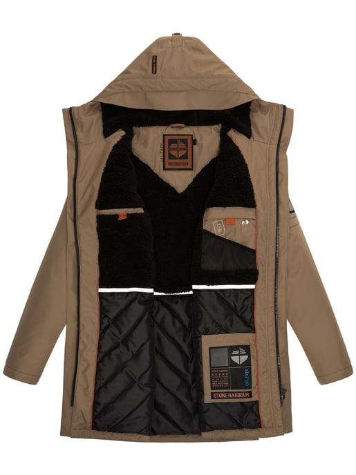 Stone Harbour Herren Winterjacke Ragaan mit Teddyfell & Kapuze - Image 6