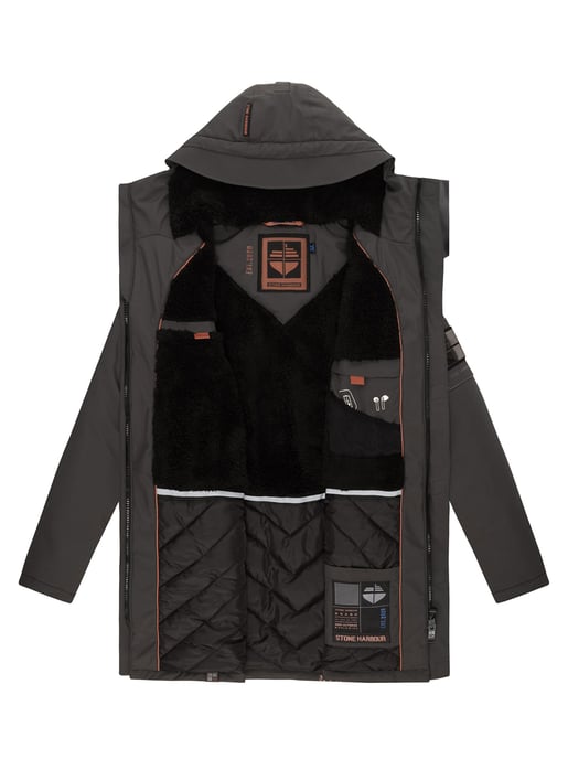 Stone Harbour Herren Winterjacke Ragaan mit Teddyfell & Kapuze - Image 6