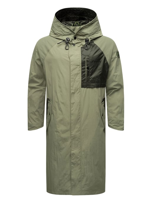 Stone Harbour Herren Regenjacke Zafaar lang geschnitten & wind- / wasserabweisend - Image 2