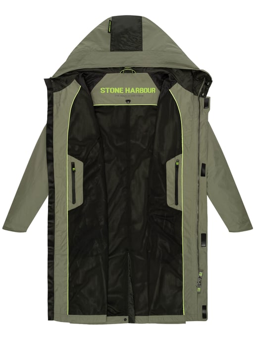Stone Harbour Herren Regenjacke Zafaar lang geschnitten & wind- / wasserabweisend - Image 5
