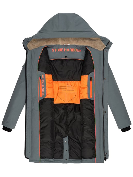Stone Harbour Herren Outdoorjacke Cyriaan mit Teddyfellkapuze & winddichtem Design - Image 5