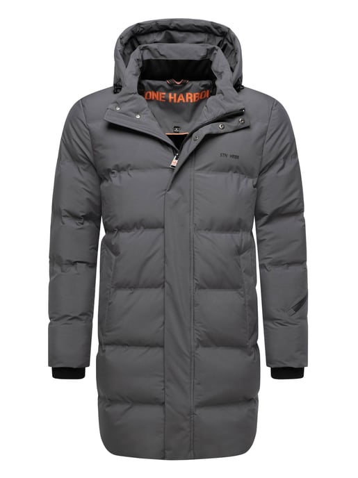 Stone Harbour Herren Wintermantel Thadeek mit abnehmbarer Kapuze & Magnettaschen - Image 1