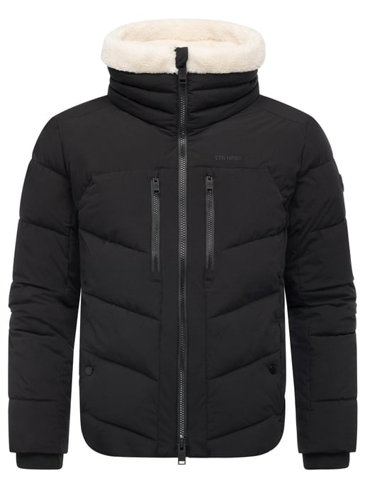 Stone Harbour Herren Steppjacke Ansello mit Teddyfleece-Kragen & Fleecefutter - Image 2