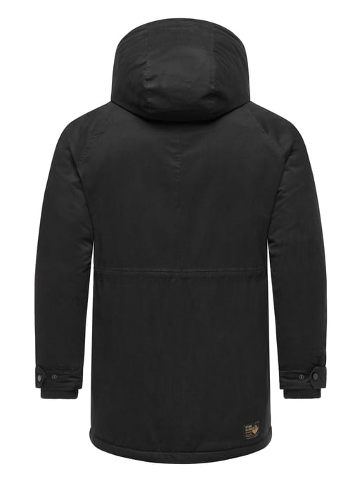 Stone Harbour Herren Winterjacke Navroos mit abnehmbarem Teddyfellkragen & Fleecefutter - Image 5