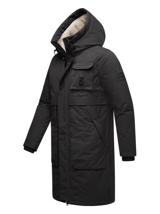 Stone Harbour Herren Outdoorjacke Cyriaan mit Teddyfellkapuze & winddichtem Design - Image 3