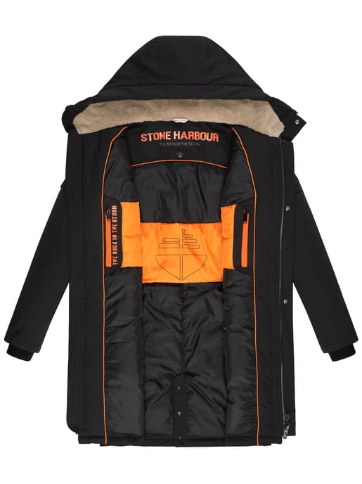 Stone Harbour Herren Outdoorjacke Cyriaan mit Teddyfellkapuze & winddichtem Design - Image 5