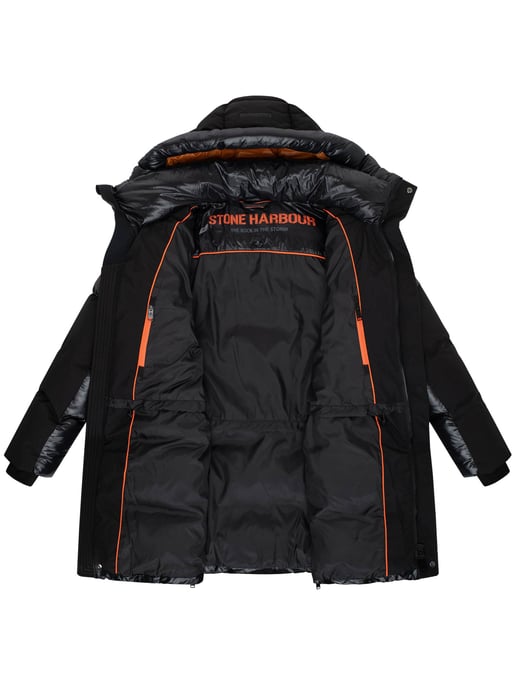 Stone Harbour Herren Winterjacke Nelioon mit 2-Wege-Reißverschluss & Kapuze - Image 5