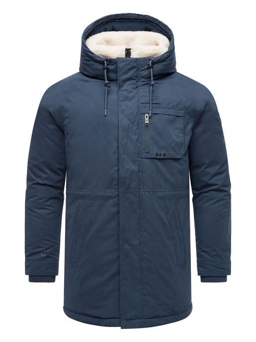 Stone Harbour Herren Winterjacke Navroos mit abnehmbarem Teddyfellkragen & Fleecefutter - Image 2