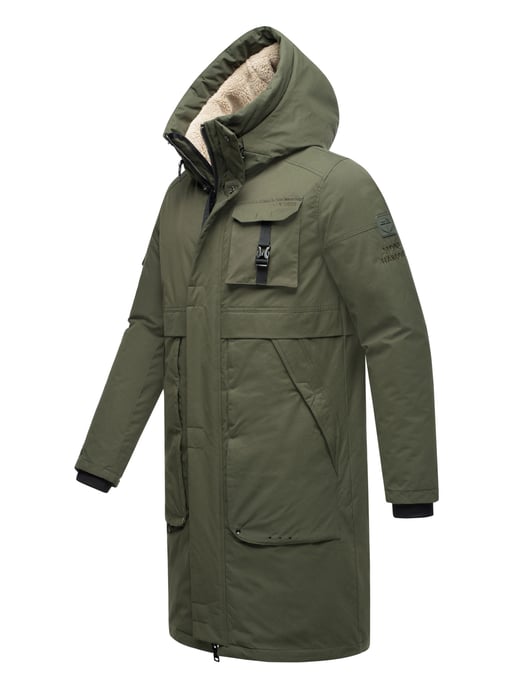 Stone Harbour Herren Outdoorjacke Cyriaan mit Teddyfellkapuze & winddichtem Design - Image 3