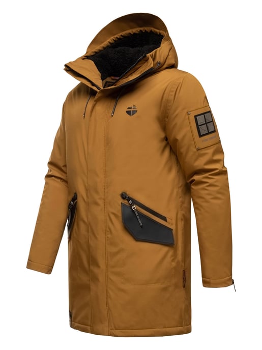 Stone Harbour Herren Winterjacke Ragaan mit Teddyfell & Kapuze - Image 3