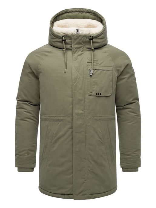 Stone Harbour Herren Winterjacke Navroos mit abnehmbarem Teddyfellkragen & Fleecefutter - Image 2