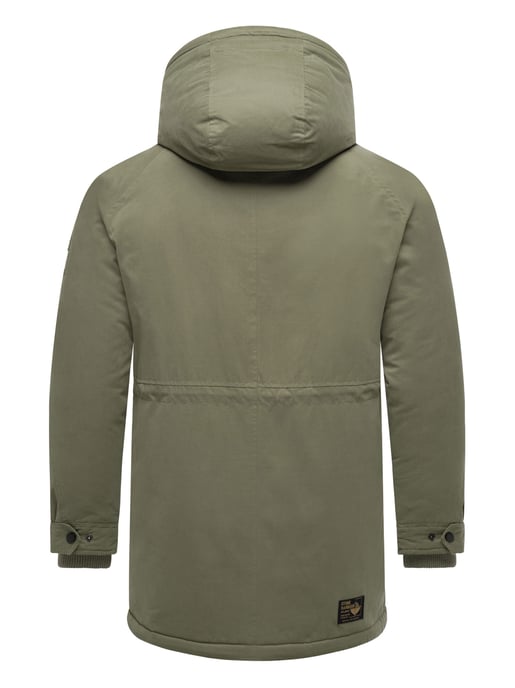 Stone Harbour Herren Winterjacke Navroos mit abnehmbarem Teddyfellkragen & Fleecefutter - Image 5