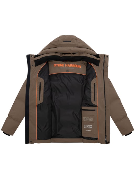 Stone Harbour Herren Winterjacke Taviaan mit Fleecekapuze & winddichtem Design - Image 5