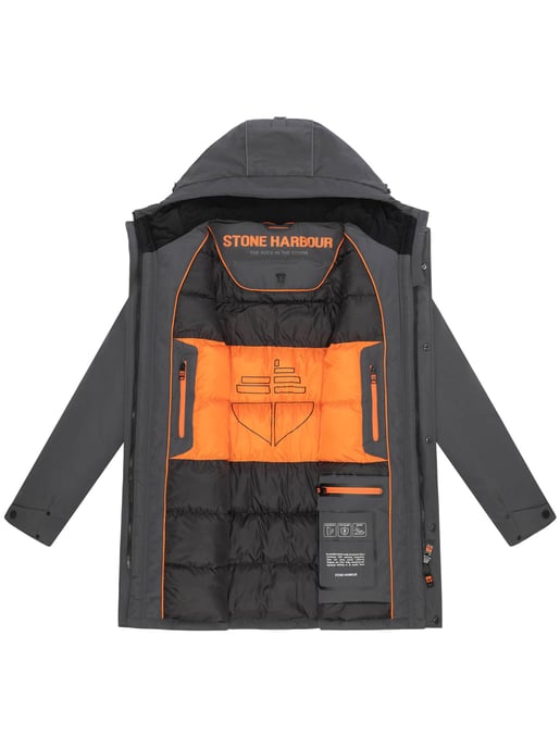 Stone Harbour Herren Winterjacke Phinoo mit Fleece-Taschen & 2-Wege-Reißverschluss - Image 5