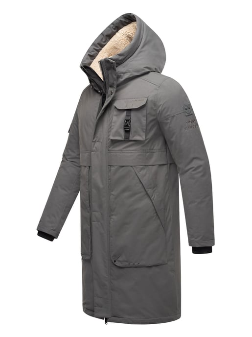 Stone Harbour Herren Outdoorjacke Cyriaan mit Teddyfellkapuze & winddichtem Design - Image 3