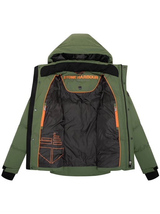 Stone Harbour Herren Winterjacke Livianoo mit abnehmbarer Kapuze & Fleece-Taschen - Image 5