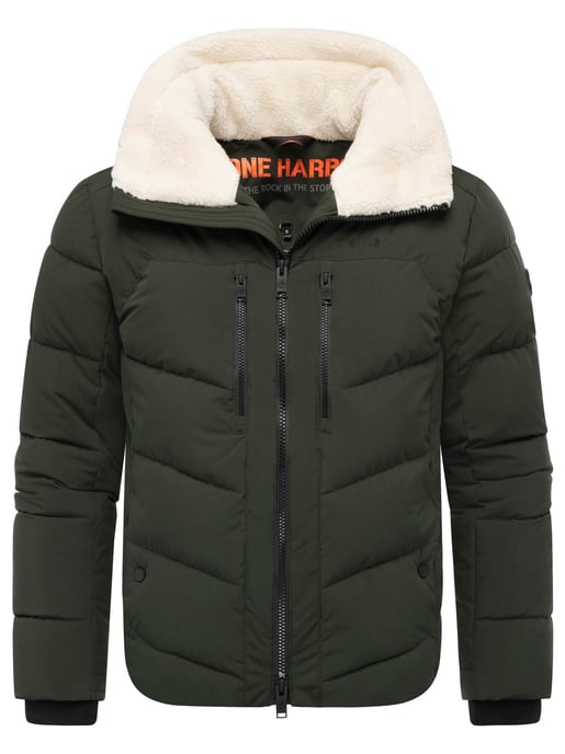 Stone Harbour Herren Steppjacke Ansello mit Teddyfleece-Kragen & Fleecefutter - Image 1