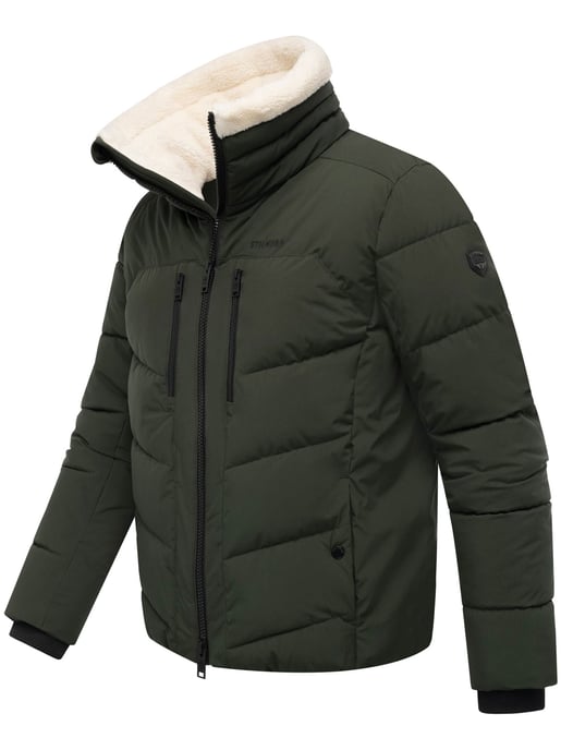 Stone Harbour Herren Steppjacke Ansello mit Teddyfleece-Kragen & Fleecefutter - Image 3